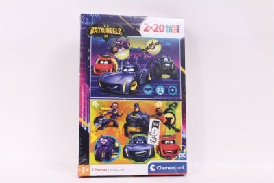 CLEMENTONI - PUZZLE CLE puzzle 2x20 SuperKolor Batwheels 24806