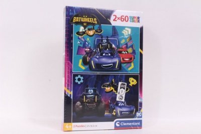CLEMENTONI - PUZZLE CLE puzzle 2x60 SuperKolor Batwheels 24812