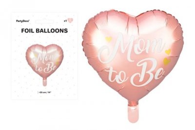 PARTYDECO Balon foliowy Mom to Be 35cmróż 70872