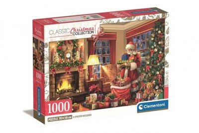 CLEMENTONI - PUZZLE CLE puzzle 1000 HQC Santa_s Visit 39924