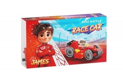 MARIOINEX Mini waffle cars 50el Red oldtimer 06255