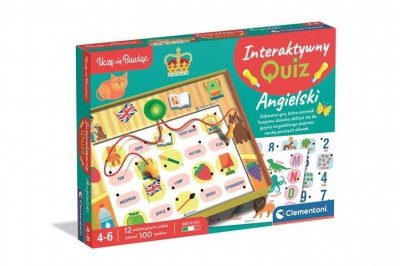 CLEMENTONI - ZABAWKI CLE Uczę się bawiąc! Interakt.quiz Angielski 50943
