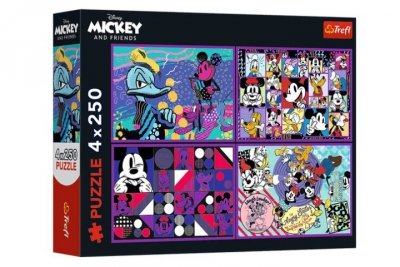TREFL PUZZLE 4x250 Seria przygód MyszkiMiki/Disney 13308