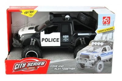 DROMADER Jeep policyjny św/dźw w pudełku 1351881 18817