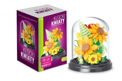 ARTYK Klocki kwiaty hortensje klosz 624el 136993