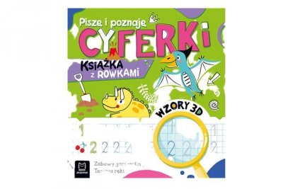 AKSJOMAT Piszę i poznaję Cyferki Książka z rowkami 40744