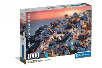 CLEMENTONI - PUZZLE CLE puzzle 1000 Compact Shades of Santorini 39933