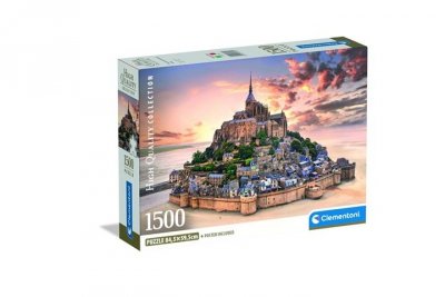 CLEMENTONI - PUZZLE CLE puzzle 1500 Compact TheMountSaintMichRis.31730