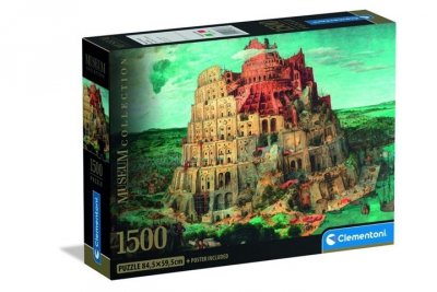 CLEMENTONI - PUZZLE CLE puzzle 1500 CompactMus.TheTowerOfBabel 31738
