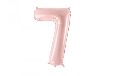 PARTYDECO Balon fol.Cyfra 7 72cm j.róż 34426