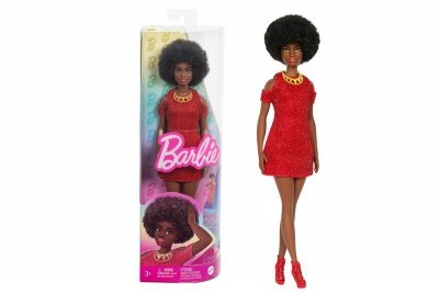 MATTEL Barbie lalka Fashionistas czerw.sukienka HRH18 /6