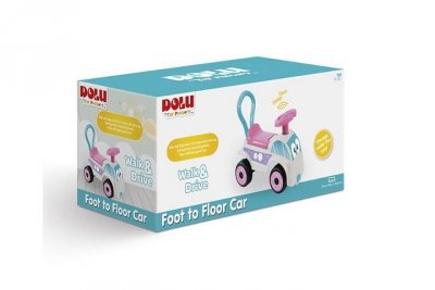 DOLU DOLU jeździk różowo-biały 2621 26217
