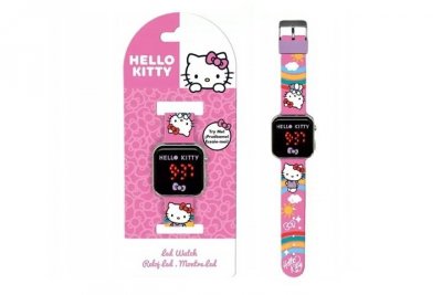 KIDS EUROSWAN HISZPANIA Hello Kitty zegarek cyfrowy LED HK50201 91608