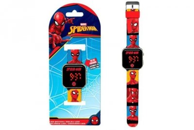 KIDS EUROSWAN HISZPANIA Spiderman zegarek cyfrowy LED 87151