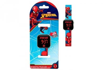 KIDS EUROSWAN HISZPANIA Spiderman zegarek cyfrowy LED 87168