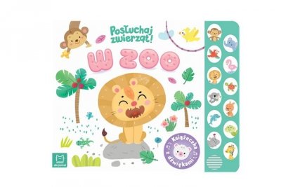 AKSJOMAT W zoo Posłuchaj zwierząt Książeczka dźwięk.40010