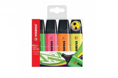 STABILO STABILO BOSS zakreślacze 4szt/etui 70/4 15695