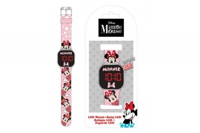 KIDS EUROSWAN HISZPANIA Minnie zegarek cyfrowy LED MN4369 75363