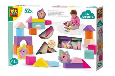 SES CREATIVE SES Drewn.klocki jednorożec 52szt 13251 32514