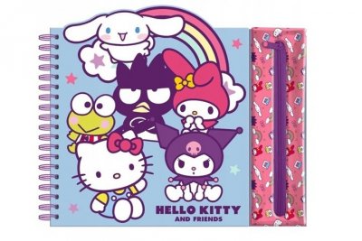 KIDS EUROSWAN HISZPANIA Hello Kitty saszetka+kredki+ks HK50183 91424