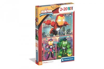 CLEMENTONI - PUZZLE CLE puzzle 2x20 SuperKolor IronMan_..Friends 24828