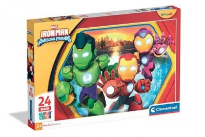 CLEMENTONI - PUZZLE CLE puzzle 24 Maxi SuperKolor IronMan_..Fri..24829