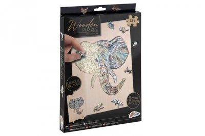 OMEGA TOYS Puzzle drewniane słoń 400072 92874