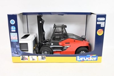 BRUDER - ATA BRUDER wózek widłowy Linde HT160+paleta+kosz 02513