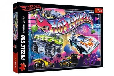 TREFL PUZZLE 500 Hot Wheels Lata 80-te 37538