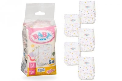 MGA BABY BORN pampersy 5szt 838358