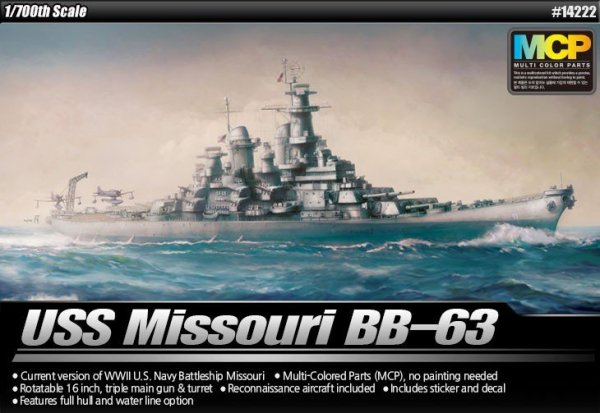 Academy BB-63 USS Missouri 1/700