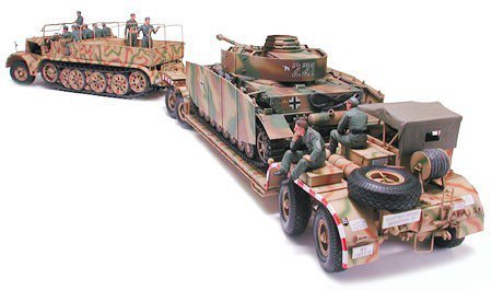 Tamiya Model plastikowy FAMO with Tank Transporter