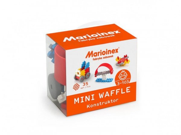 Marioinex Klocki waffle mini 35 sztuk chłopiec