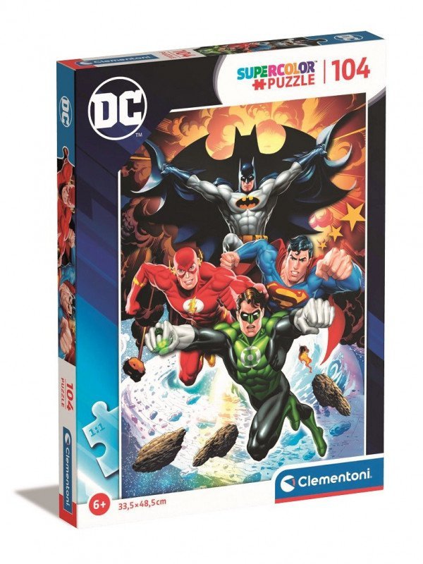 Clementoni Puzzzle 104 elementy Super Kolor DC Comics