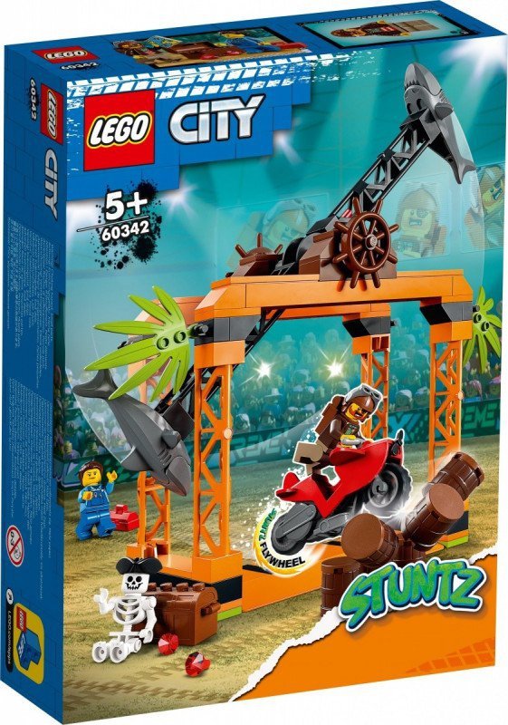 LEGO Klocki City 60342 Wyzwanie kaskaderskie: atak rekina