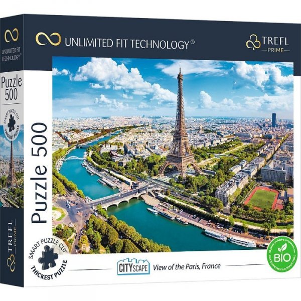 Trefl Puzzle 500 elementów UFT Widok miasta Paryż, Francja