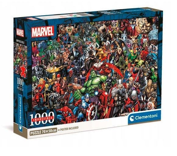 Clementoni Puzzle 1000 elementów Compact Puzzle Marvel