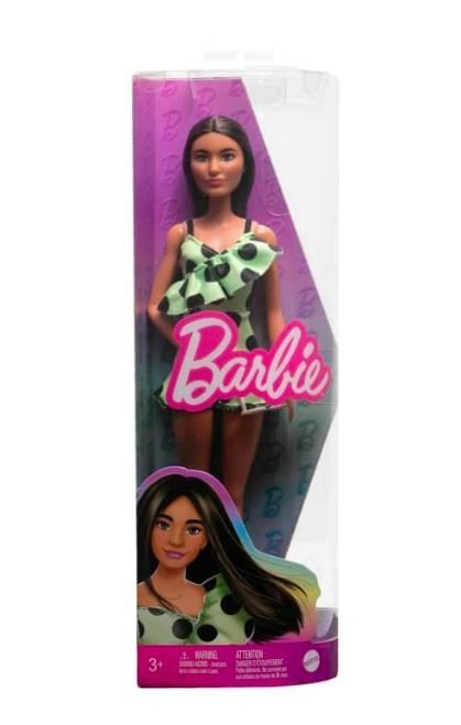 Mattel Lalka Barbie Fashionistas w kombinezonie w kropki