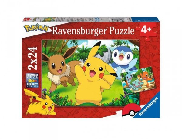 Ravensburger Polska Puzzle 2x24 elementy Pokemon