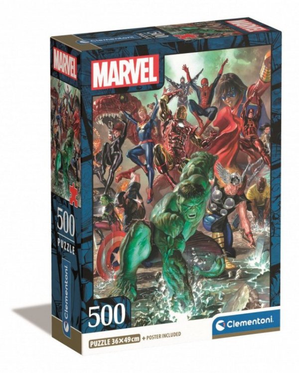 Clementoni Puzzle 500 elementów Compact The Avengers
