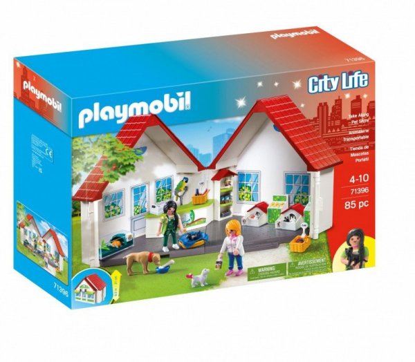 Playmobil Zestaw z figurkami City Life 71396 Przenośny sklep zoologiczny