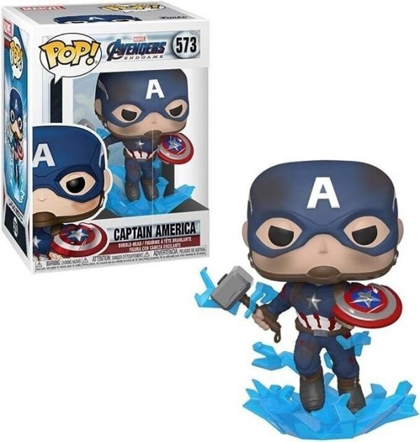 Tm Toys Figurka Funko Pop Marvel Captain America w/Broken Shield & Mjolnir