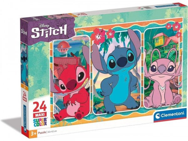 Clementoni Puzzle 24 elementy Maxi Super Kolor Stitch