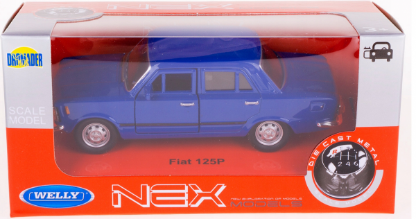  WELLY FIAT 125P 1:34 SAMOCHÓD KOLEKCJONERSKI- WYSYŁKA 24H