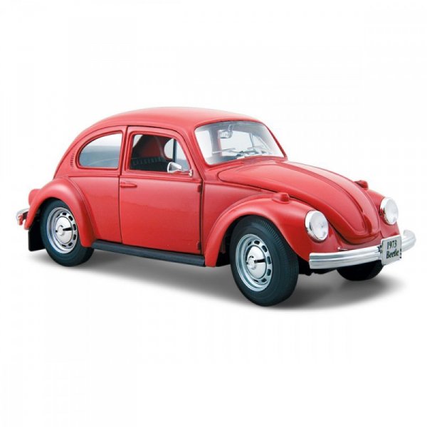 Maisto Model kompozytowy Volkswagen Beetle 1973 czerwony