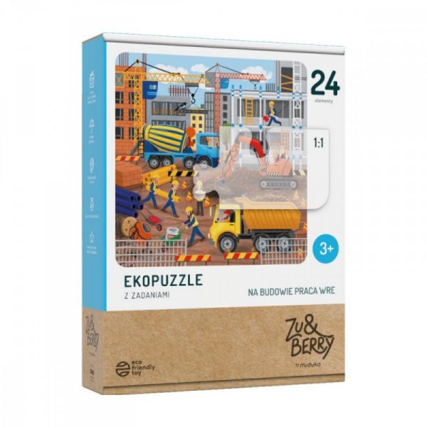 Muduko Puzzle 24 elementy Na Budowie praca wre