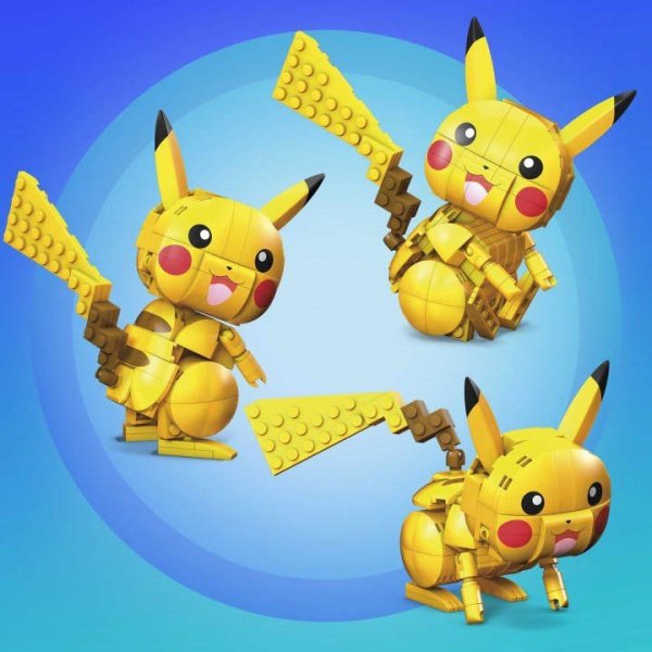 Mega Bloks Klocki Pikachu średni Pokemon do zbudowania GMD31