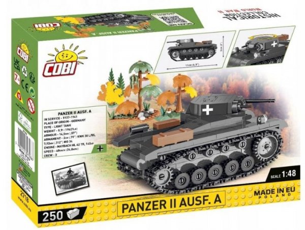 Cobi Klocki Klocki HC WWII Panzer II Ausf. A 250 elementów