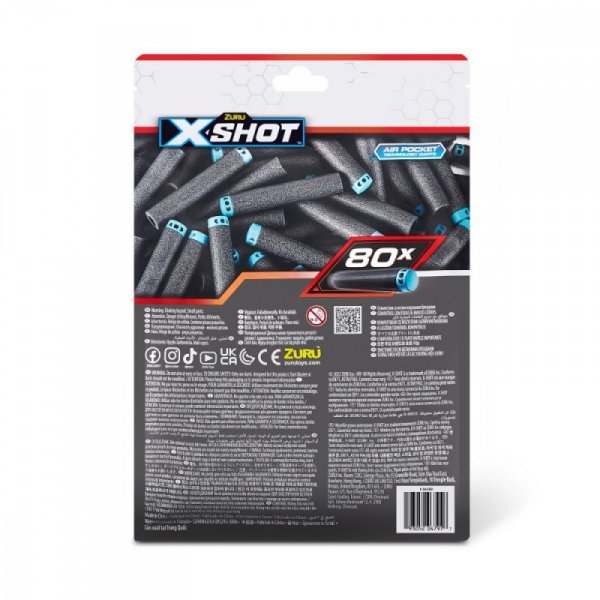 ZURU X-Shot Zestaw Strzałek Excel 80 strzałek