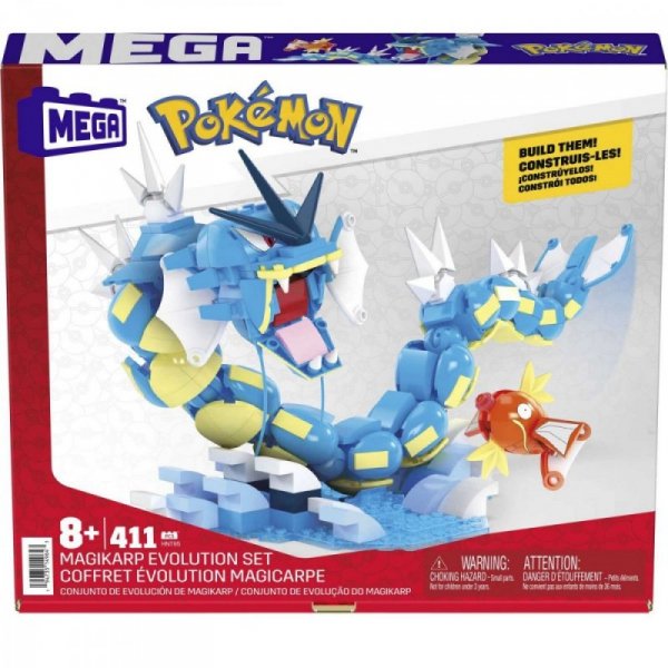 Mega Bloks Klocki Mega Pokemon Klocki Ewolucja Magikarpa